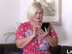 british grannie Lacey Starr railing foreign cock for cumshot