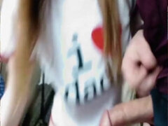 Leie, Amerikanisch, Blasen, Besamung, Sperma im mund, Fingern, Orgasmus, Ablutschen