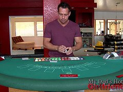 Brooklyn Chase & Johnny Castle go wild in a hot black jack game