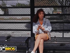 美女, デカ尻, デカパイ, ブロンド, 茶髪の, コンピレーション, 公共, タトゥー