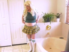Enthousiasteling, Blond, Fetisj, Hardcore, Hd, Kut duiken, Douche, Kousen