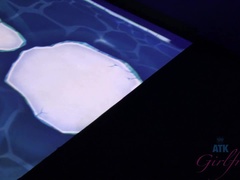 ブロンド, 彼女, パンティ, ハメ撮り, 剃毛, ショートヘア, ガリガリ, オッパイの