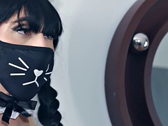 Sadomasochismus, Fetisch, Schwul, Handschuhe, Lingerie, Hausmädchen, Dürr, Uniform