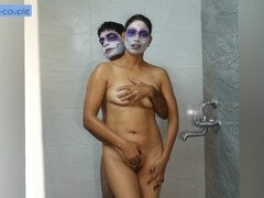 Cuarto de baño, Dominación, Casero, Desnudo, Pequeña, Coño, Medias largas, Tabú
