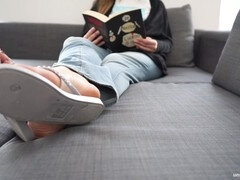 Pieds, Femelle, Branlette thaïlandaise, Lesbienne, Maman, Chaussures, Solo, Belle mère