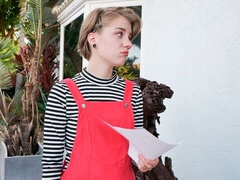 Pijpbeurt, Penis, Klein, Geschoren, Kort haar, Mager, Tiener, Tieten likken