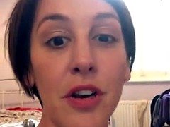 Enthousiasteling, Flashing, Naakt, Mager, Tieten likken, Bekijker, Webcamera