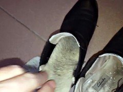 Cute girl's boots cummed VI - she wears them!