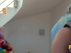 Lovita Fate and Mishelle Klein get their eager holes hammered