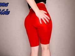 Gros cul, Doigter, Petite femme, Chatte, Solo, Spandex, Fessée, Jarretelles