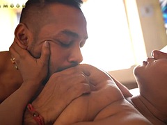 デカパイ, フェティッシュ, 淫乱熟女, 天然, 乳首, フェラする, オッパイの