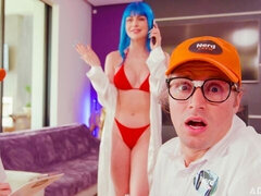 Aesthetic babes Cadence Lux and Jewelz Blu love FFM sex