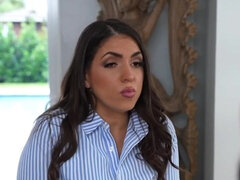 Valentina Bellucci's stepson offers a helping hand to stepmom's MILF pussy - HD interracial action!