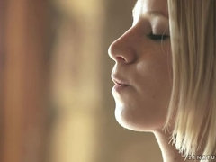 Tussi, Blondine, Lingerie, Masturbation, Kurzes haar