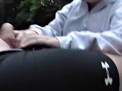 Leie, Handjob, Im freien, Öffentlich