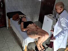 Anal, Corrida, Médico, Hembra, Penetracion con dedos, Masturbación, Portugués, Coño