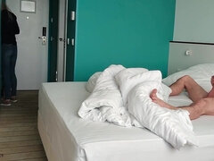 Rubia, Mamada, Clásico, Linda, Polla, Mucama, Orgasmo, Tetas