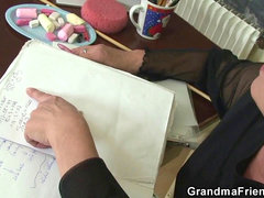 3 way with very older teacher and fellows teen