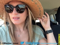 Leie, Strand, Blondine, Französisch, Masturbation