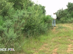 美女, 気狂い, エロティック, 手コキする, Hd, 乳首, アウトドア, 三人