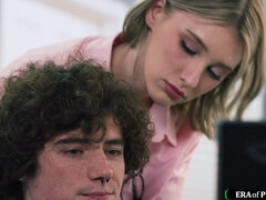 Verga grande, Tetas grandes, Rubia, Mamada, Polla, Oficina, Pequeña, Adolescente