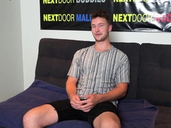 Amateur solo casting stud wanks dick