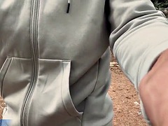 Amateur, Verga grande, Gimnasio, Latina, Desnudo, Al aire libre, Público, Español