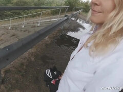 Amateur, Anal, Culo, Rubia, Alemán, Madres para coger, Al aire libre, Pov