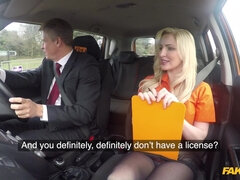 Fake Driving School - Mature Guy Fucks Blonde Bombshell 1 - Georgie Lyall