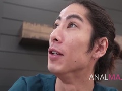 Experienced Doctor Tutors Young Resident on Rectal Exam - Featuring Alura Jensen