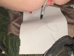 素人, アナル, お尻, イギリス人, 指いじり, オナニー, 熟年, 淫乱熟女