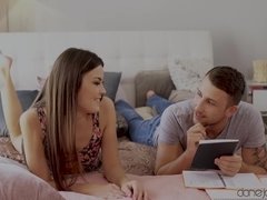 Incroyable, Queue, Hard, Énorme, Chatte, Élève, Étudiant, Adolescente