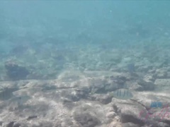 Erstaunlich, Strand, Papi, Freundin, Handjob, Masturbation, Spanner, Nass