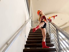 18 años, Rubia, Corridas, Corridas faciales, Pequeña, Flaco, Adolescente, Apretado