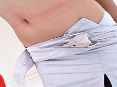 Hot Japanese babe Risa gets her mouth filled with sticky cum