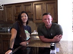 Ripped DILF Heath Hooks Up With A Thick Asian Teen For His First Porn!