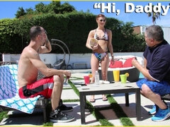 デカチン, 爸, 娘, チン, 小柄, 現実, 赤毛, ティーン