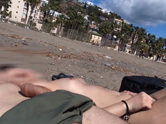 Dick Flashing Next To A Topless Girl She Looks