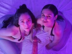 Pijpbeurt, Braziliaans, Latijnse vrouw, Lesbisch, Portugees, Mager, Kousen, Zuigen