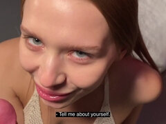 Californian American Babe - The Baby Sucked His Long Knob - Homemade POV Sex