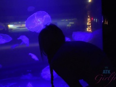 Blond, Vriendin, Naakt, Buiten, Gezichtspunt, Mager, Roken, Tieten likken