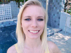 Handjob POV from teen cutie Elaina Raye