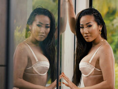 Asiatique, Masturbation, Nue  à poil, Solo