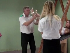 Bondage discipline sadomasochisme, Gebondenheid, Hd, Hakken, Straf, Kut duiken, Tiener