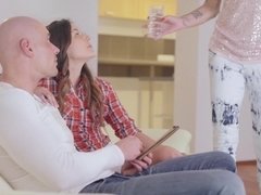 美女, デカチン, デカパイ, フェラチオ, デブ, 母, 自然山雀, ティーン