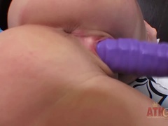Dildo, Petite, Piercing, Pussy, Shaved, Skinny, Tits, Toys