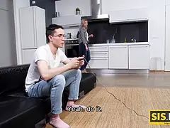 ブロンド, ゲーム, ハードコア, Hd, 姉妹, スカート, 禁句, ティーン