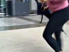 Ebony WHORE FAT ASS BUTT IN TIGHTS!!!!