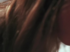 Amateur, Sucer une bite, Brunette brune, Couple, Faciale, Pov, Chatte, Tatouage