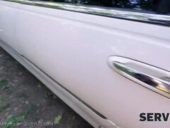 Amateur, Tetas grandes, Coche, Erótico, Al aire libre, Realidad, Pelirrojo, Tetas